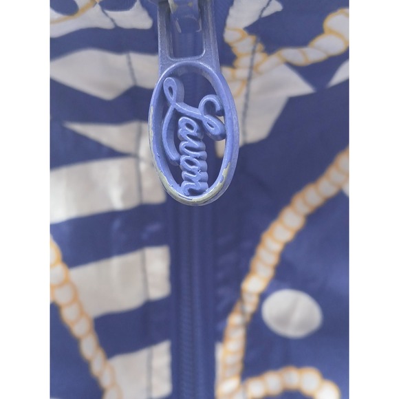 Lanvon Vintage Windbreaker Full Zip Jacket Marine Club Nautical Yacht  Womens XL - Picture 6 of 8